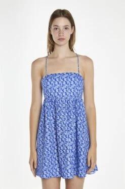 Glamorous Ultramarine-Ditsy Strappy Mini-Dress