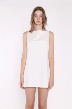 Glamorous White A-Line Shift Mini-Dress