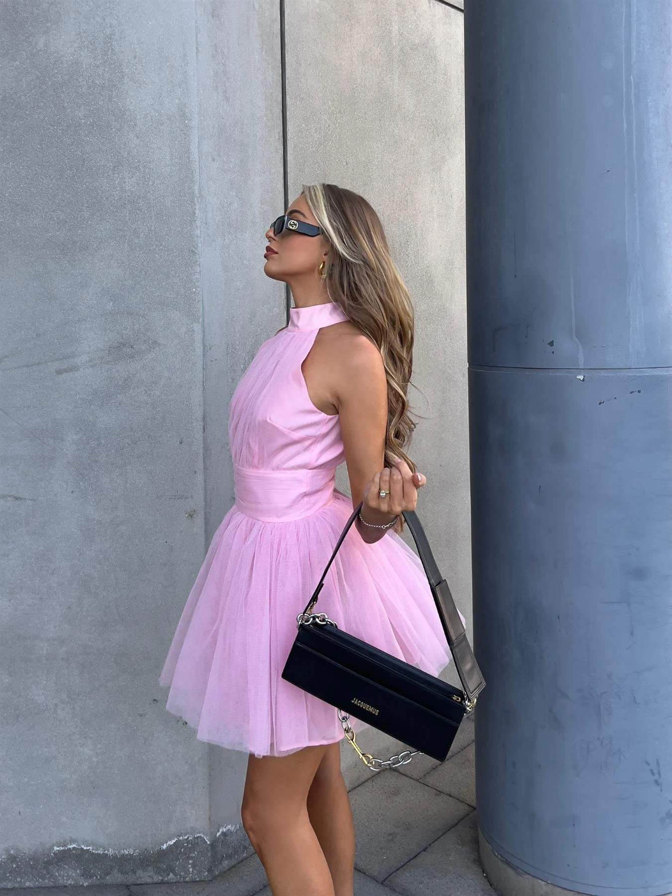 Glamorous Liberty Tulle Mini Dress -Pretty Pink - Image 3