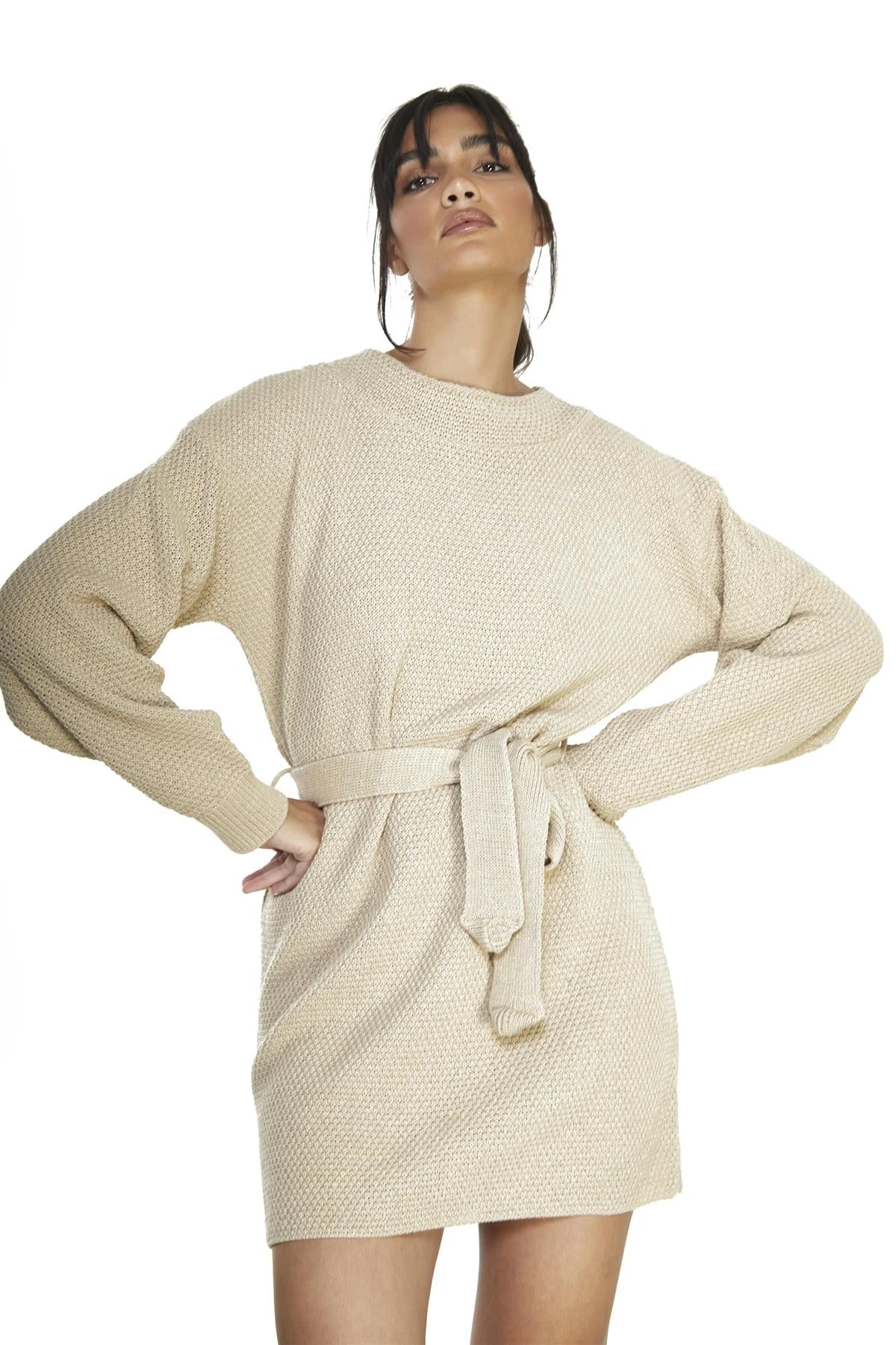 Glamorous Ecru Jumper Mini-Dress - Image 3