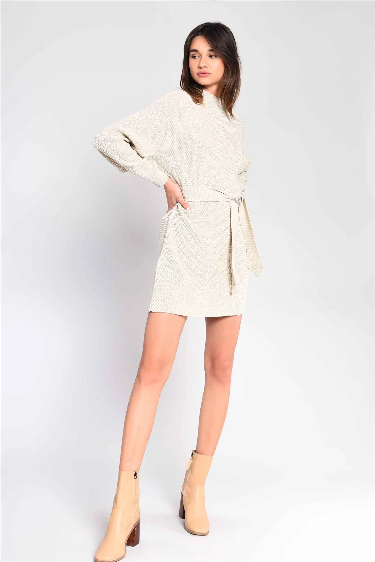 Glamorous Ecru Jumper Mini-Dress - Image 6