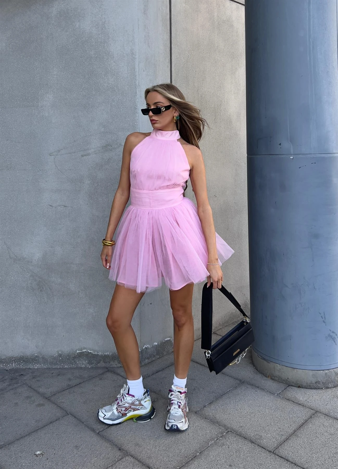 Glamorous Liberty Tulle Mini Dress -Pretty Pink - Image 4