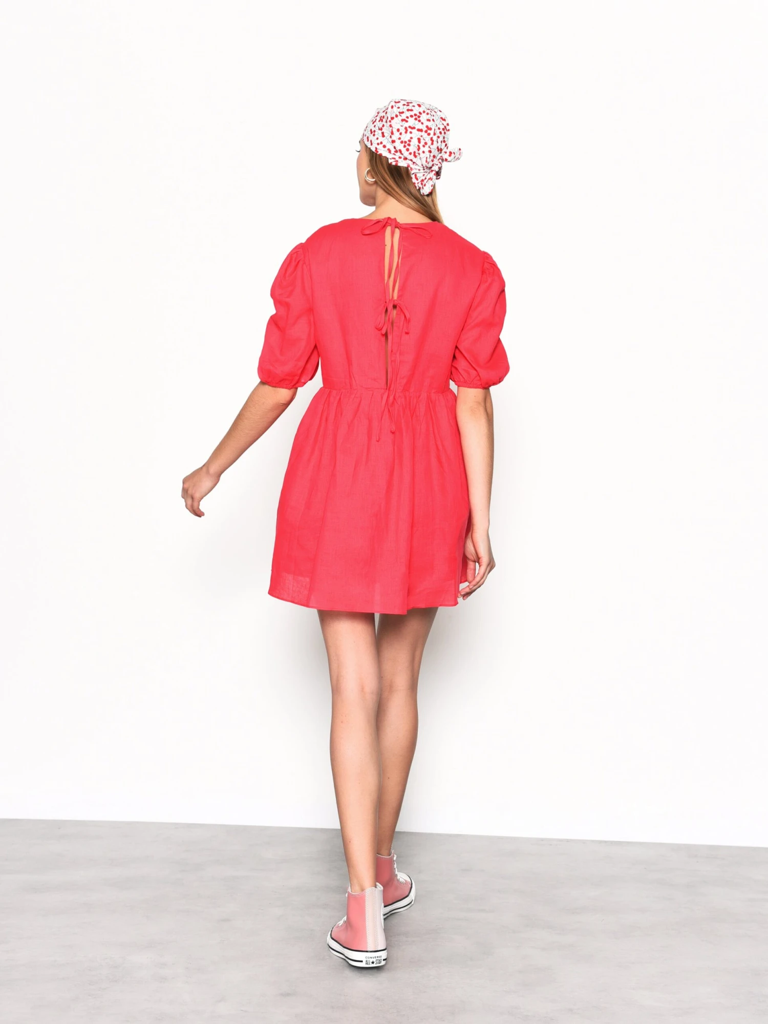 Glamorous Azelea Puff Sleeve Skater Dress - Image 2