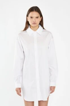 Glamorous White Shirt Mini-Dress