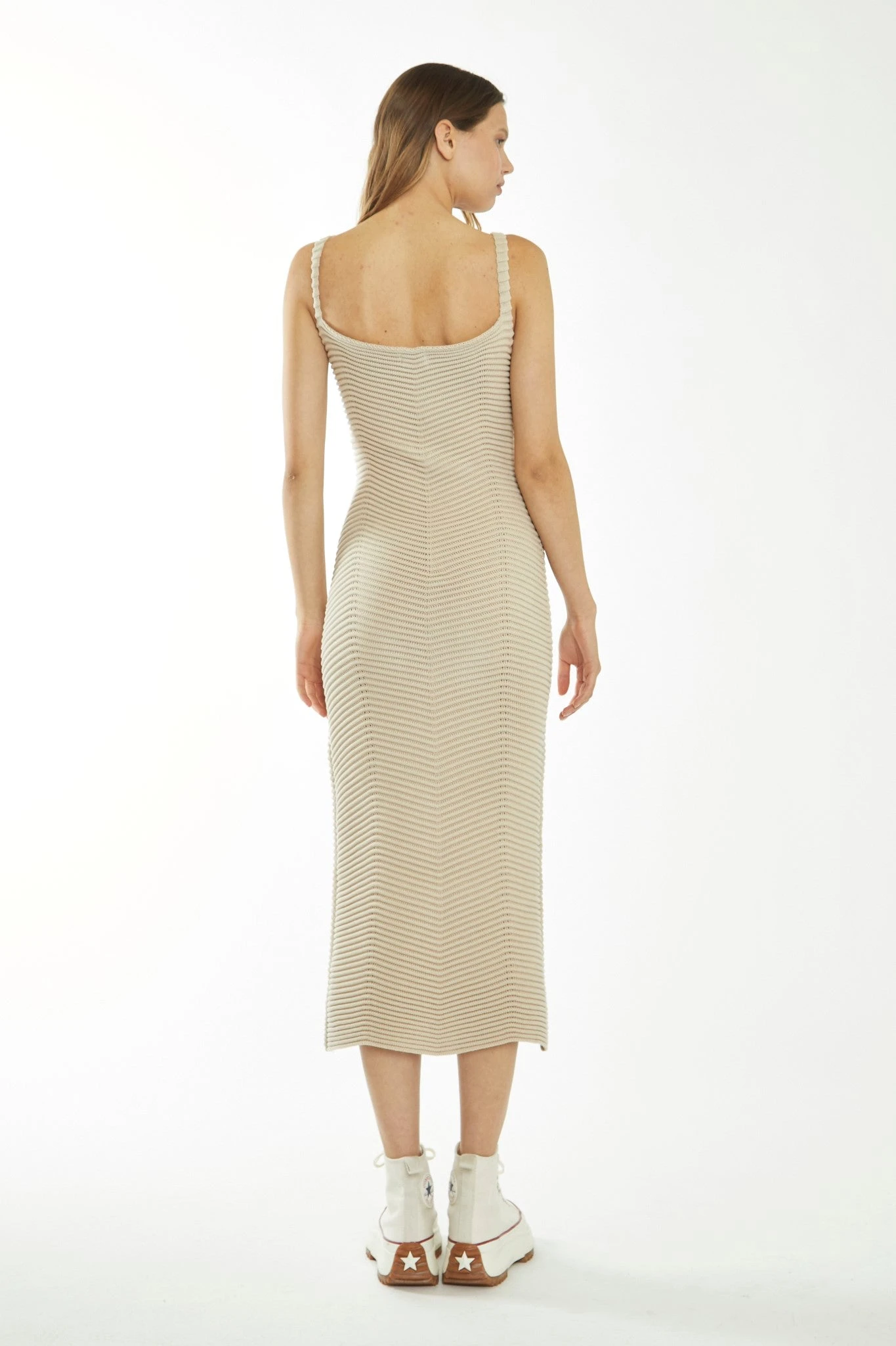 Glamorous Stone V-Neck Bodycon Midi-Dress - Image 2