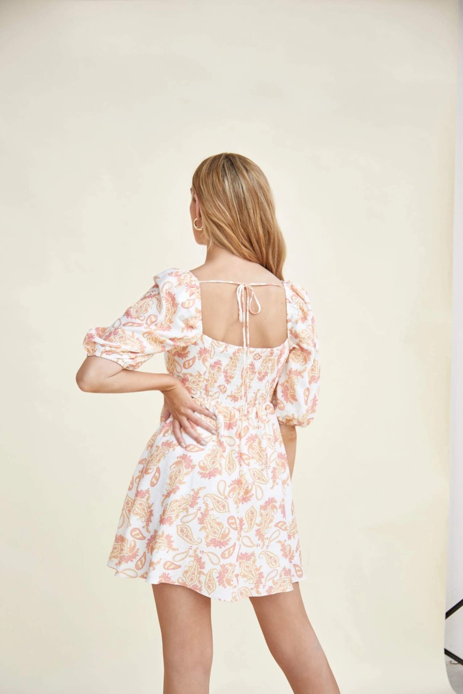 Glamorous Tie-Back Babydoll Mini Dress - Image 2