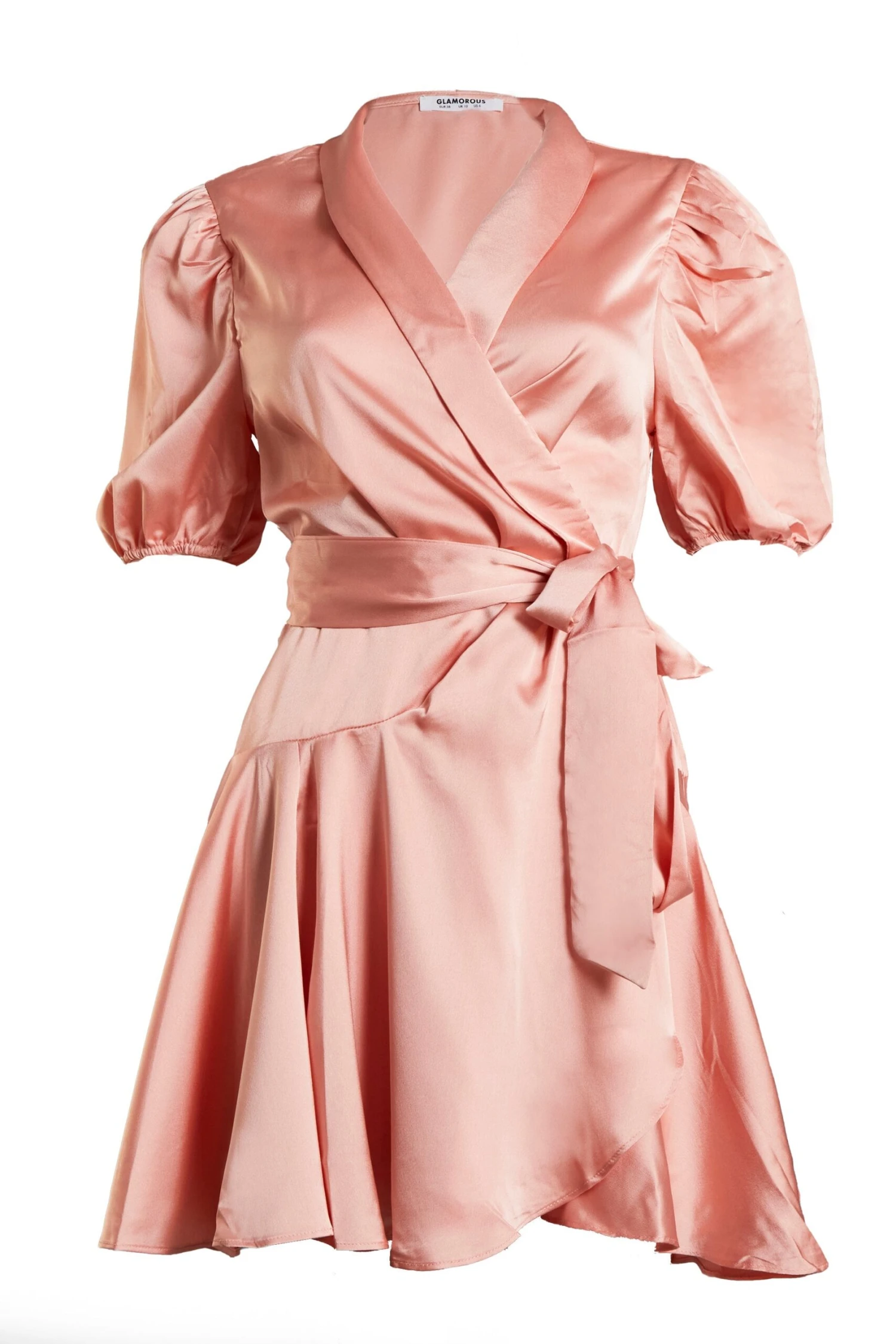 Glamorous Ruffle Wrap Mini Dress - Image 4