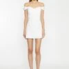 Glamorous White Bardot Mini-Dress