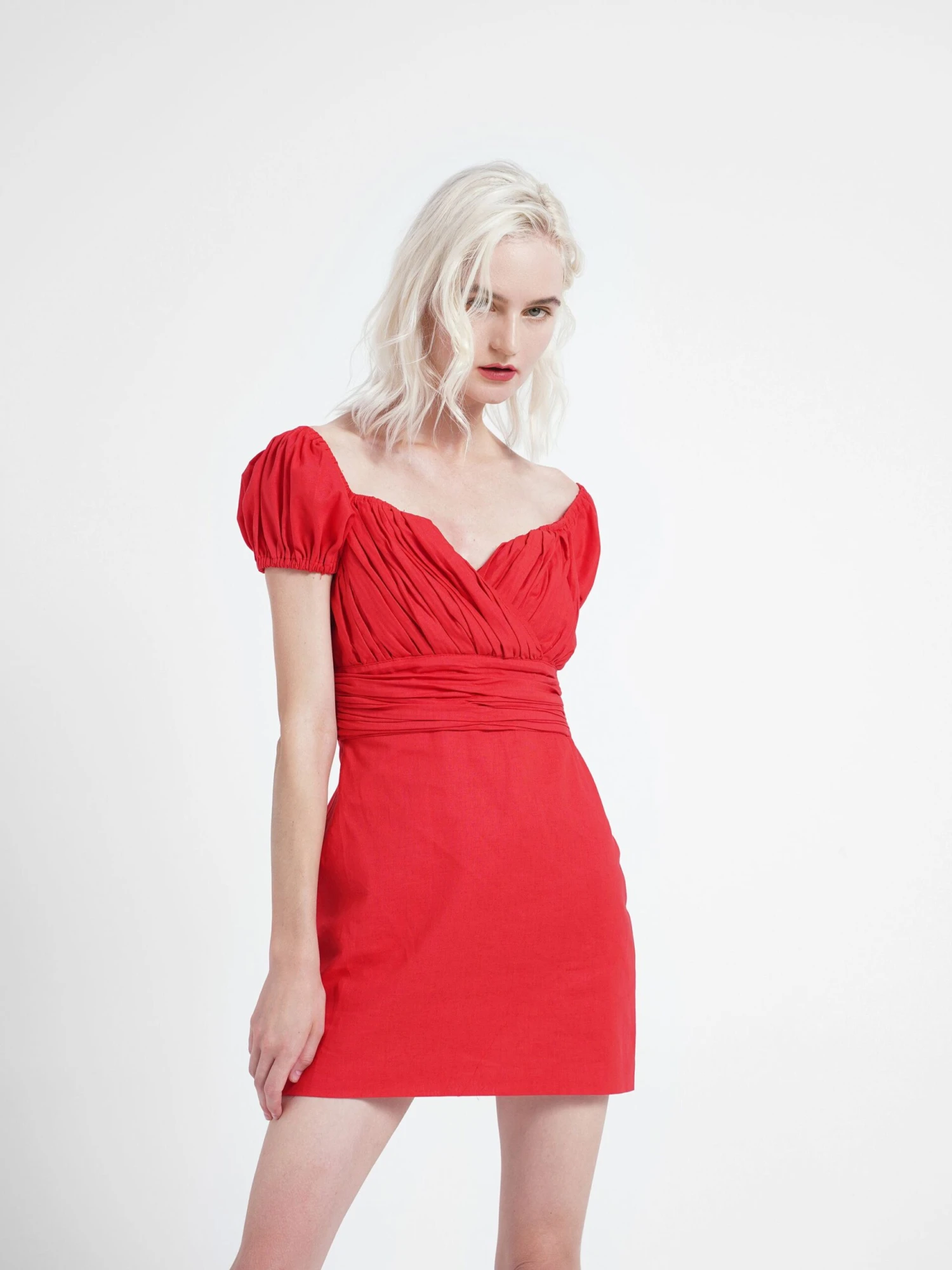 Glamorous Short Sleeve Milkmaid Mini Dress - Image 5